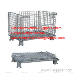 storage welded wire mesh container for warehousing and transportation