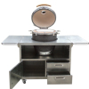 Kamado grills with stainless table