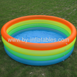 4 rings inflatable kid swim pool