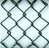 Powder coated black chain link mesh , durable , Low carbon steel