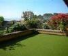 Eco friendly Artificial Grass Roof for garden Straight 8000Dtex