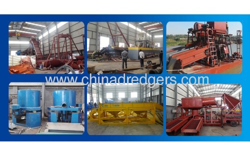 China high efficiency gold dredge boat