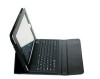 Silicon Bluetooth keyboard with leather case for iPad2&3