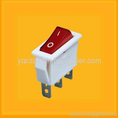 SPST on-off rocker switch with light