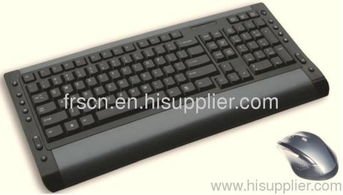 2.4G wireless keyboard and mouse combo for promotion