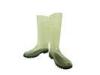 Lightgreen Womens Rain Boots , Size 12 Upper Transparent PVC