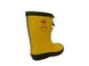 Cute Flat Rubber Rain Boot Short , Yellow Size 5 Simple 155mm
