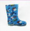 Size 5 Polka Dot Rain Boots , Kid Blue Stylish Eva Insole 20.3cm