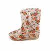 Floral Ankle Rain Boots , Polyester Lining Upper PVC For Children