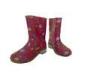 PVC Polka Dot Rain Boots , Short Red Size 1 17.5cm Insole Cute