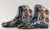Multi-color Zebra Pattern Ankle Rain Boots For Autumn , Size 40