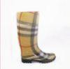 Waterproof Knee Rain Boots , Beautiful Polyester Lining Size 42