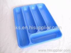 blue plastic food trays