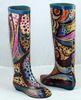 Comfortable Fashion Thigh Rain Boots For Ladies Patterned