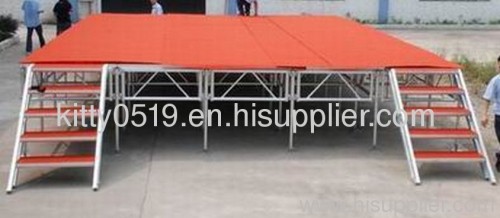 Factory Direct Marketing Plywood Aluminium Stage or steel stage / Mobile stage with Adjustable Height 38-150cm