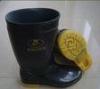 Black Sanitary Boots Size 45 , Alkali Resistance For Meat Factories