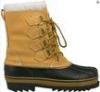 Khaki Waterproof Snow Boots , Lace Up TPR Outsole Size 12