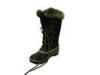 Size 13 Waterproof Snow Boots , Faux Shearling Collar For Winter