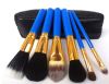 Shiny Blue 6pcs Makeup brush kits