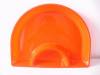 orange plastic divided candy plates