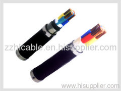 Flame-retardant copper conductor PVC insulated and sheath steel tape armored control cable