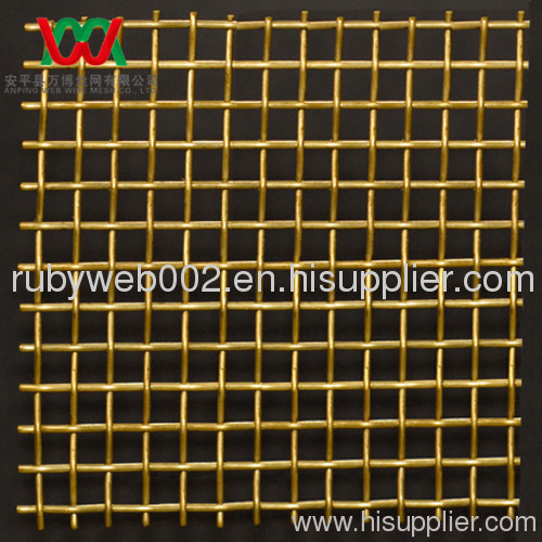 6 Mesh Brass Wire Mesh 0.4mm Wire Dia. 1.0m Wide