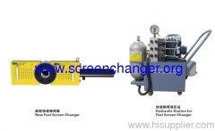 single piston hydraulic screen changer