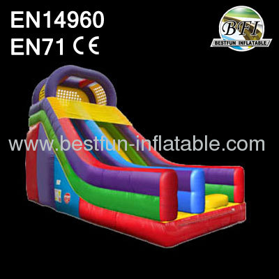 18' Wacky Colored Inflatable Mini Deluxe Slide