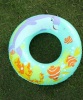 Inflatable PVC blue swim ring