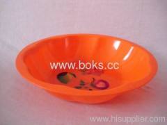 orange hotselling round plastic candy plates