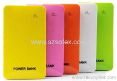 Thin portable power bank with touch switch