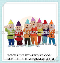 7 dwarf mascot costume