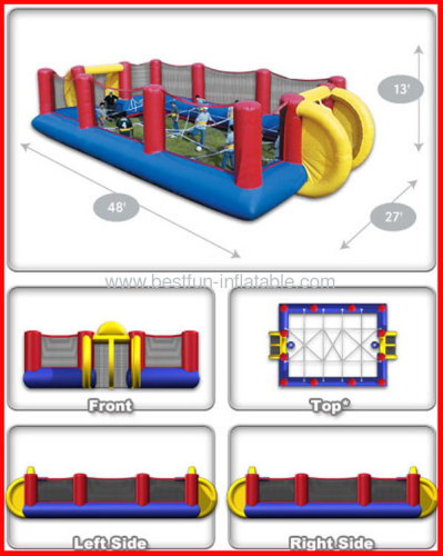 Commercial Interactive Game Inflatable Human Foosball