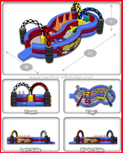 School Inflatable Grand Prix Track