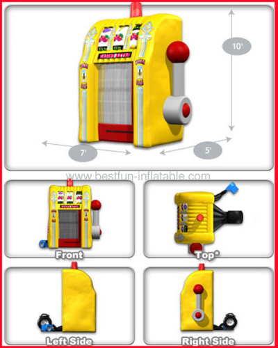 Yellow Inflatable Cash Vault Game
