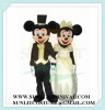 Golden suit wedding mickey mouse mascot costume