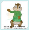simon chipmunks long plush mascot costume