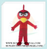 small head red bird mascot costume