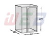 4' x 4' x 6' chain link dog kennels