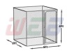 6'X6'X6'chain link dog kennels