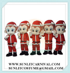 christmas monkey mascot costume