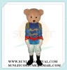 teddy bear with military suit mascot costume