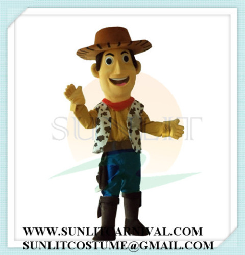 woody cowboy mascot costume