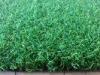 Nylon Bicolor Curly Yarn Fake Turf Grass 10mm Height 3/16'' Gauge