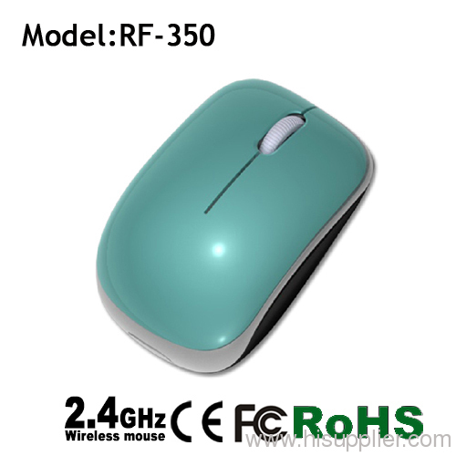 durable and flat wireless 2.4G optical mouse