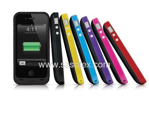 2000mah high quality Hot sale iphone4/4s battery case