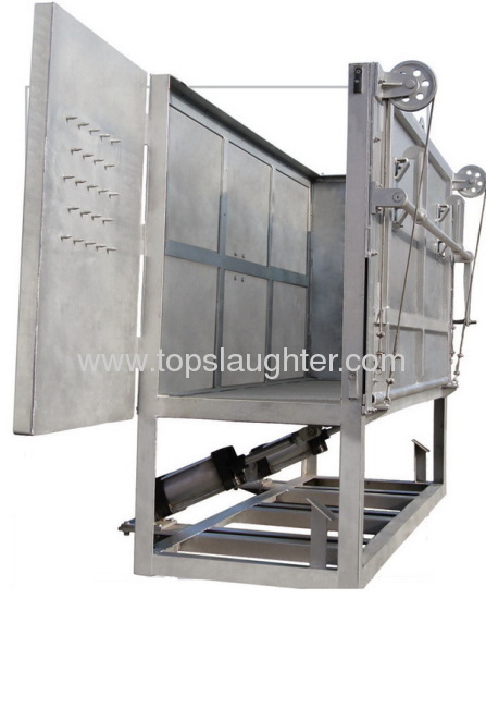 Cattle slaughtering equipment Pneumatic reverse case