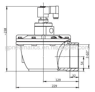 3Right angle Pulse jet valve