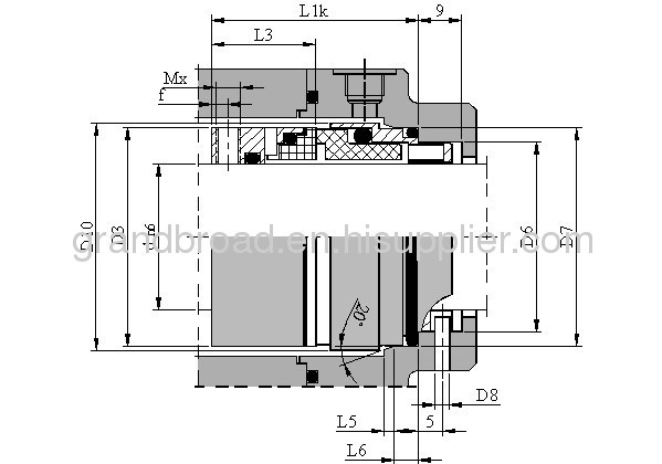 Equivalent to Burgmann HRN Multi Spring Shaft Seal