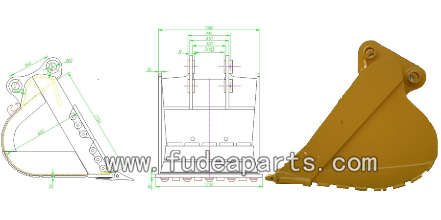 excavator bucket for cat 320